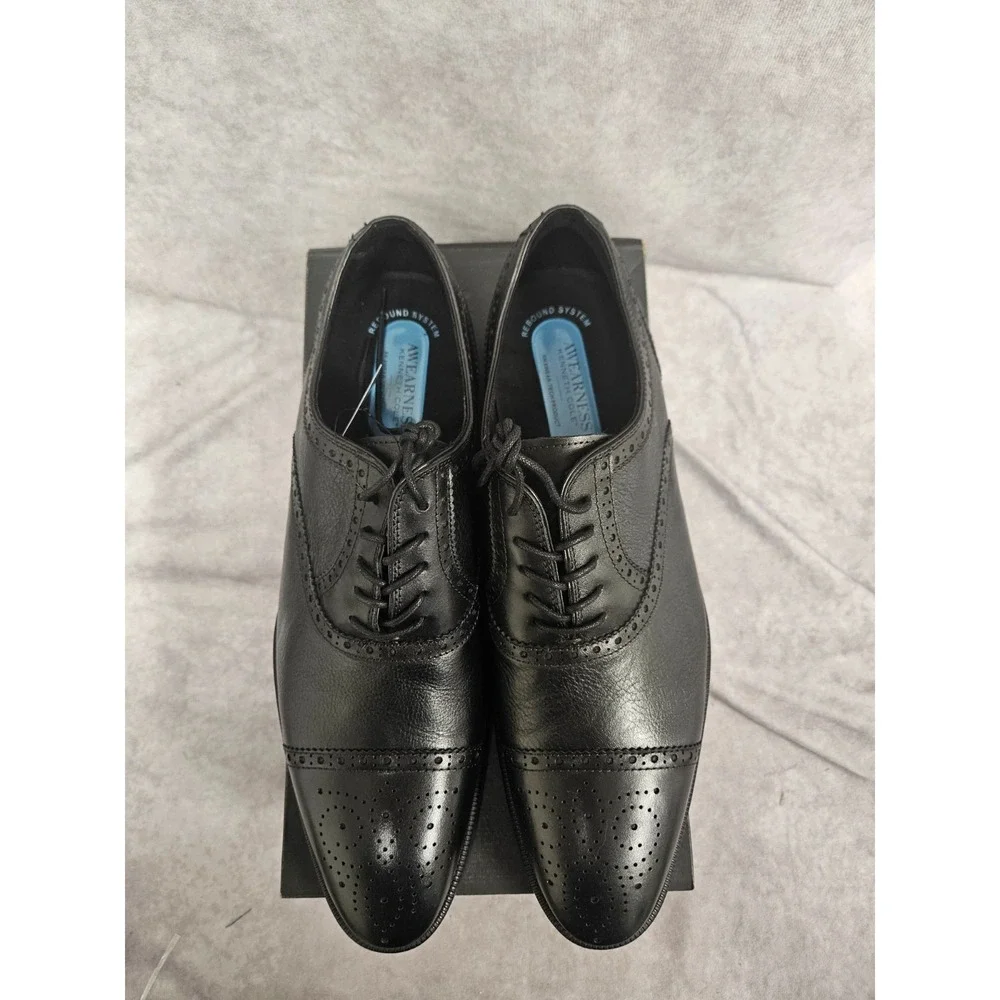 Kenneth Cole Awearness Mens Floyd Black Lace up Oxfords Size 13D New